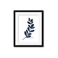 Picture of Blue Leaves VI _GroupedProduct_Rectangle_Portrait_Framed_Matted_