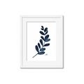 Picture of Blue Leaves VI _GroupedProduct_Rectangle_Portrait_Framed_Matted_