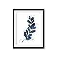 Picture of Blue Leaves VI _GroupedProduct_Rectangle_Portrait_Framed_Matted_