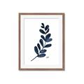 Picture of Blue Leaves VI _GroupedProduct_Rectangle_Portrait_Framed_Matted_
