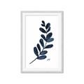 Picture of Blue Leaves VI _GroupedProduct_Rectangle_Portrait_Framed_Matted_