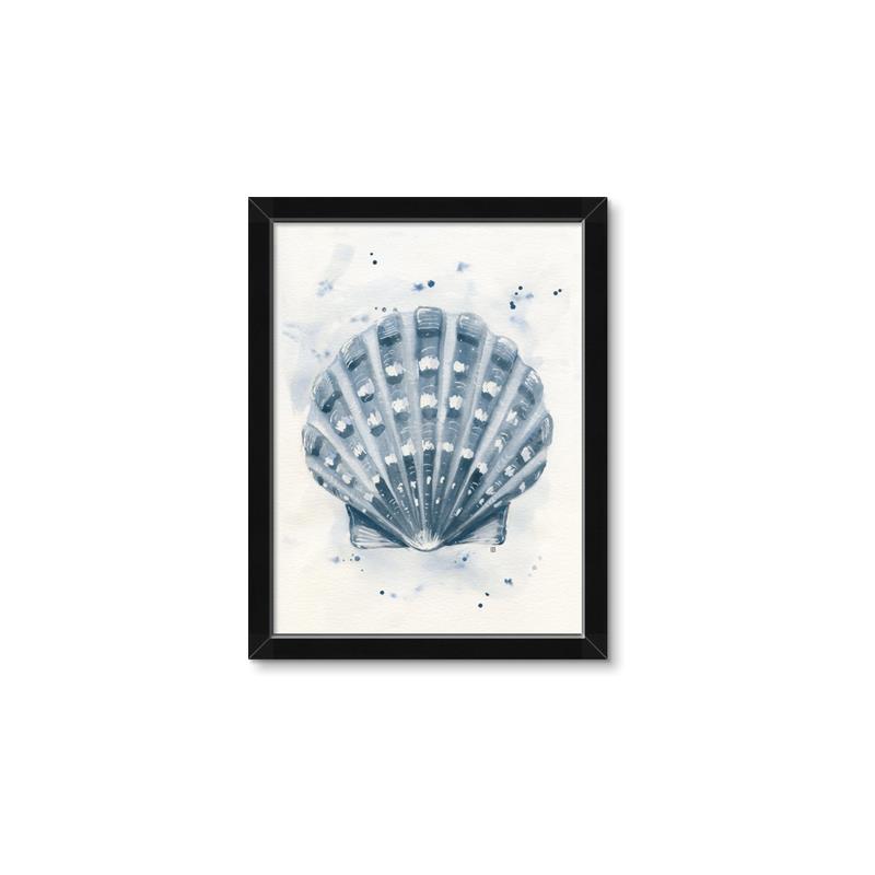 Picture of Blue Seashell _GroupedProduct_Rectangle_Portrait_Framed_Matted_