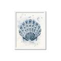 Picture of Blue Seashell _GroupedProduct_Rectangle_Portrait_Framed_Matted_