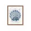 Picture of Blue Seashell _GroupedProduct_Rectangle_Portrait_Framed_Matted_