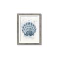 Picture of Blue Seashell _GroupedProduct_Rectangle_Portrait_Framed_Matted_