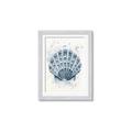 Picture of Blue Seashell _GroupedProduct_Rectangle_Portrait_Framed_Matted_