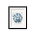 Picture of Blue Seashell _GroupedProduct_Rectangle_Portrait_Framed_Matted_