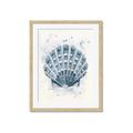Picture of Blue Seashell _GroupedProduct_Rectangle_Portrait_Framed_Matted_