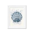 Picture of Blue Seashell _GroupedProduct_Rectangle_Portrait_Framed_Matted_