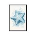 Picture of Teal Starfish _GroupedProduct_Rectangle_Portrait_Framed_Matted_