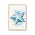 Picture of Teal Starfish _GroupedProduct_Rectangle_Portrait_Framed_Matted_