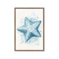Picture of Teal Starfish _GroupedProduct_Rectangle_Portrait_Framed_Matted_
