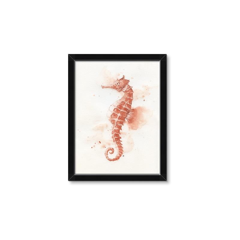 Picture of Coral Seahorse _GroupedProduct_Rectangle_Portrait_Framed_Matted_