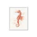 Picture of Coral Seahorse _GroupedProduct_Rectangle_Portrait_Framed_Matted_