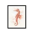 Picture of Coral Seahorse _GroupedProduct_Rectangle_Portrait_Framed_Matted_