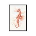 Picture of Coral Seahorse _GroupedProduct_Rectangle_Portrait_Framed_Matted_