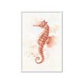 Picture of Coral Seahorse _GroupedProduct_Rectangle_Portrait_Framed_Matted_