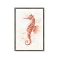 Picture of Coral Seahorse _GroupedProduct_Rectangle_Portrait_Framed_Matted_