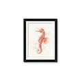 Picture of Coral Seahorse _GroupedProduct_Rectangle_Portrait_Framed_Matted_