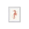 Picture of Coral Seahorse _GroupedProduct_Rectangle_Portrait_Framed_Matted_