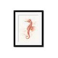 Picture of Coral Seahorse _GroupedProduct_Rectangle_Portrait_Framed_Matted_