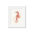 Picture of Coral Seahorse _GroupedProduct_Rectangle_Portrait_Framed_Matted_