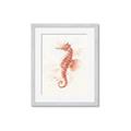 Picture of Coral Seahorse _GroupedProduct_Rectangle_Portrait_Framed_Matted_