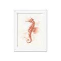 Picture of Coral Seahorse _GroupedProduct_Rectangle_Portrait_Framed_Matted_