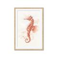 Picture of Coral Seahorse _GroupedProduct_Rectangle_Portrait_Framed_Matted_