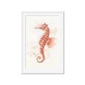 Picture of Coral Seahorse _GroupedProduct_Rectangle_Portrait_Framed_Matted_