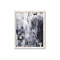 Picture of Abstract With Silver Foil _GroupedProduct_Rectangle_Portrait_Framed_Matted_