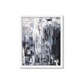 Picture of Abstract With Silver Foil _GroupedProduct_Rectangle_Portrait_Framed_Matted_