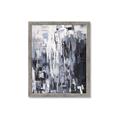 Picture of Abstract With Silver Foil _GroupedProduct_Rectangle_Portrait_Framed_Matted_
