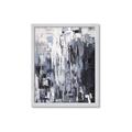 Picture of Abstract With Silver Foil _GroupedProduct_Rectangle_Portrait_Framed_Matted_