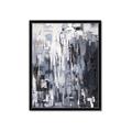 Picture of Abstract With Silver Foil _GroupedProduct_Rectangle_Portrait_Framed_Matted_