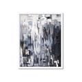 Picture of Abstract With Silver Foil _GroupedProduct_Rectangle_Portrait_Framed_Matted_