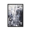 Picture of Abstract With Silver Foil _GroupedProduct_Rectangle_Portrait_Framed_Matted_