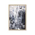Picture of Abstract With Silver Foil _GroupedProduct_Rectangle_Portrait_Framed_Matted_