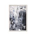 Picture of Abstract With Silver Foil _GroupedProduct_Rectangle_Portrait_Framed_Matted_