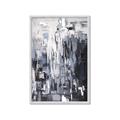 Picture of Abstract With Silver Foil _GroupedProduct_Rectangle_Portrait_Framed_Matted_