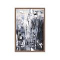 Picture of Abstract With Silver Foil _GroupedProduct_Rectangle_Portrait_Framed_Matted_