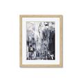 Picture of Abstract With Silver Foil _GroupedProduct_Rectangle_Portrait_Framed_Matted_