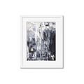 Picture of Abstract With Silver Foil _GroupedProduct_Rectangle_Portrait_Framed_Matted_