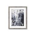 Picture of Abstract With Silver Foil _GroupedProduct_Rectangle_Portrait_Framed_Matted_