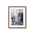 Picture of Abstract With Silver Foil _GroupedProduct_Rectangle_Portrait_Framed_Matted_