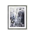 Picture of Abstract With Silver Foil _GroupedProduct_Rectangle_Portrait_Framed_Matted_