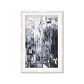 Picture of Abstract With Silver Foil _GroupedProduct_Rectangle_Portrait_Framed_Matted_