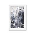 Picture of Abstract With Silver Foil _GroupedProduct_Rectangle_Portrait_Framed_Matted_