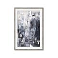 Picture of Abstract With Silver Foil _GroupedProduct_Rectangle_Portrait_Framed_Matted_