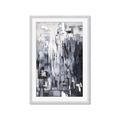 Picture of Abstract With Silver Foil _GroupedProduct_Rectangle_Portrait_Framed_Matted_